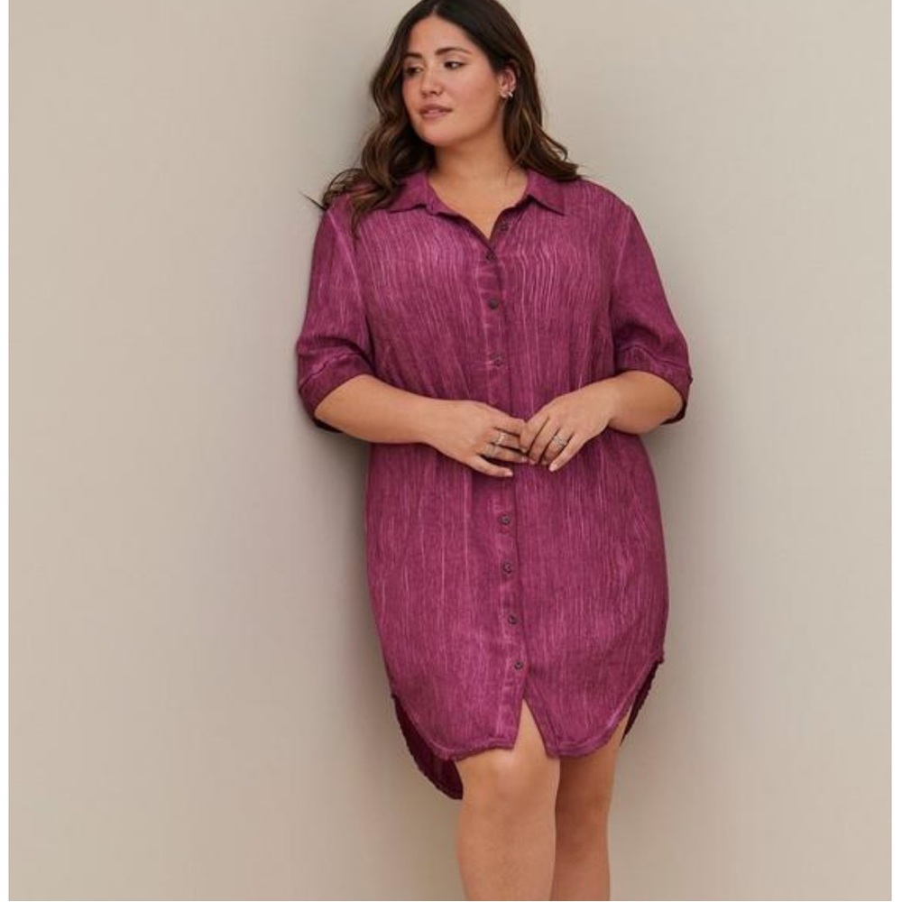 Torrid Gauze Button Through Cover-Up Dress Size 2